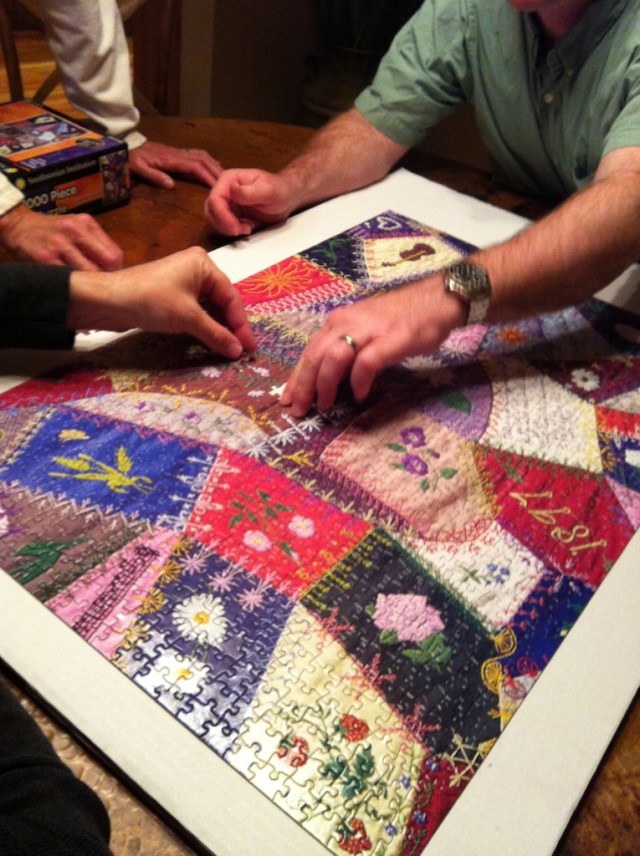 jigsaw, puzzle, crazy quilt, 