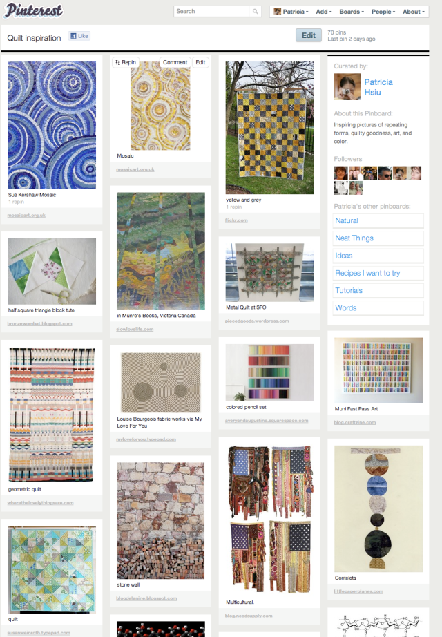 piecedgoods Pinterest Quilt Inspirations