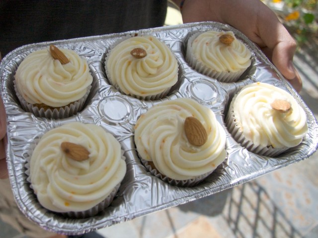 Cupcakes, Orange Almond, Cream Cheese Frosting