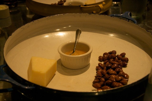 Cheese, Almonds, Fuji Apple Butter