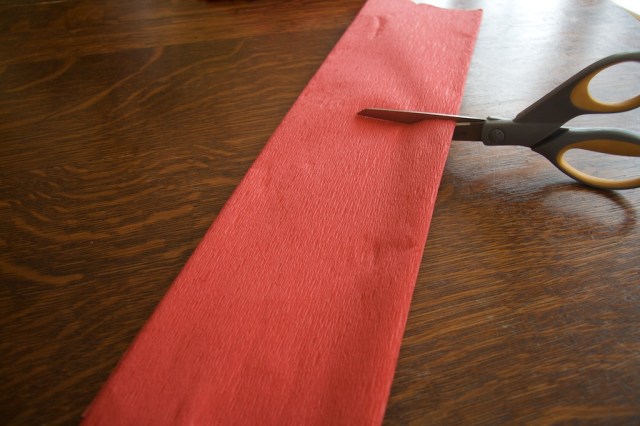 Cutting the Crepe paper