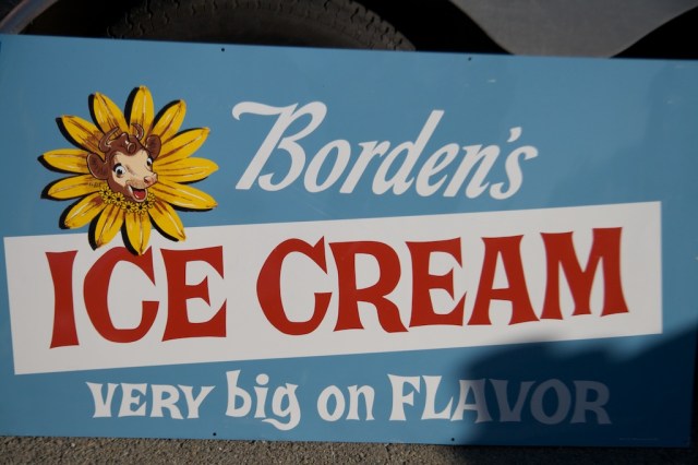 New Years Flea Market Borden's Ice Cream Sign