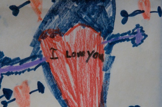 Valentine handwriting