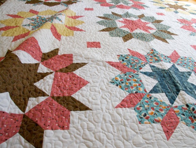 piecedgoods SwoonQuilted3 Swoon Quilt Meander Quilted