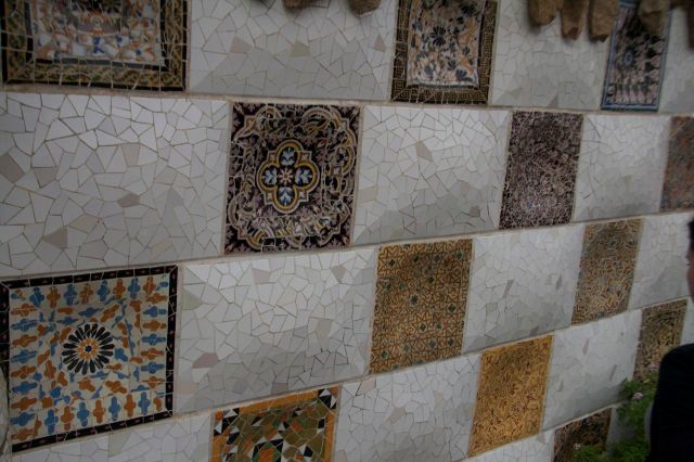 piecedgoods Park Guell Barcelona Entry Wall