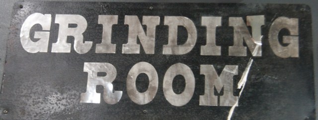 Piecedgoods The Crucible grinding room The Crucible Grinding Room