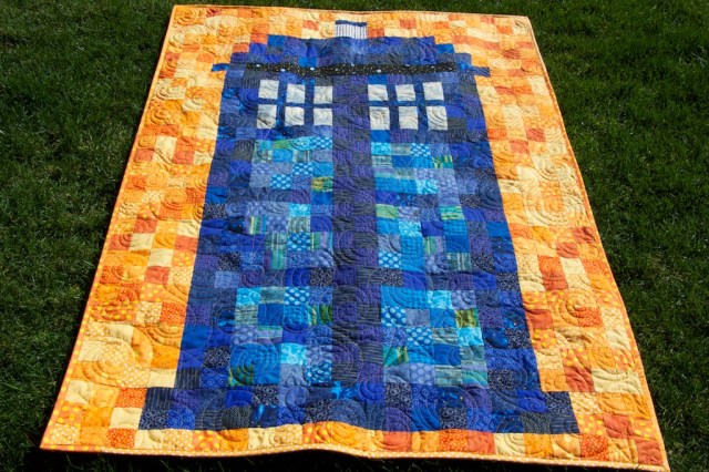 Tardis Quilt by piecedgoods