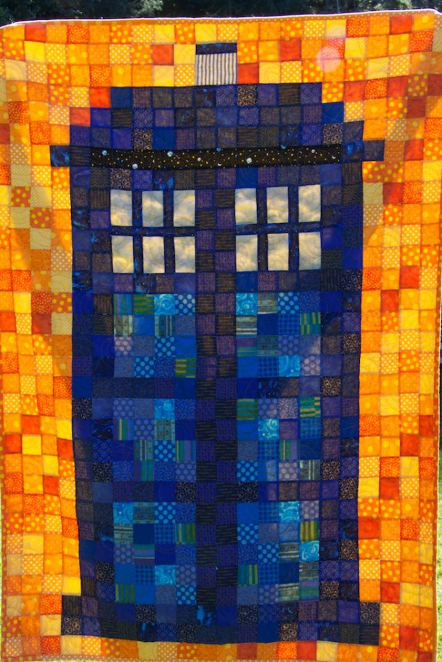 Tardis Quilt by piecedgoods