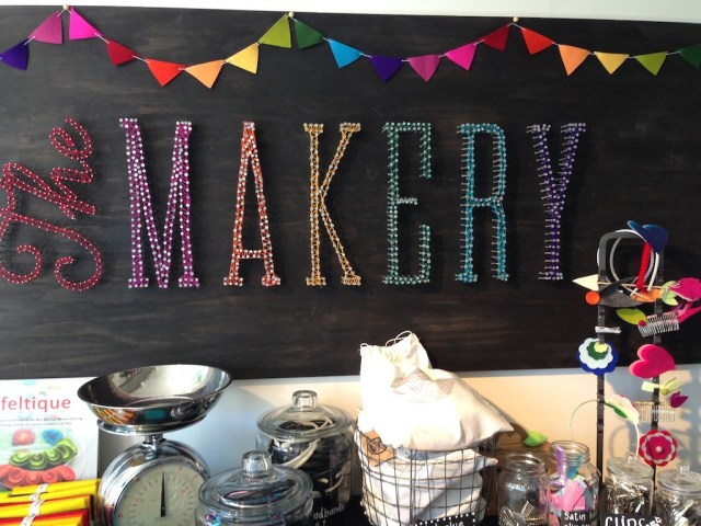 The Makery String Sign
