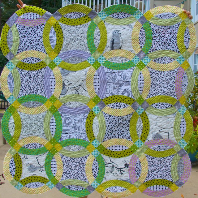 piecedgoods Double Wedding Ring Quilt