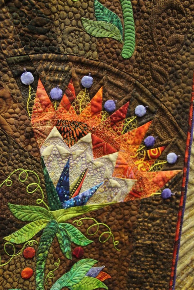 Marilyn Badger - Exuberance 77"x77" Detail