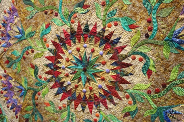 Marilyn Badger - Exuberance 77"x77" Detail